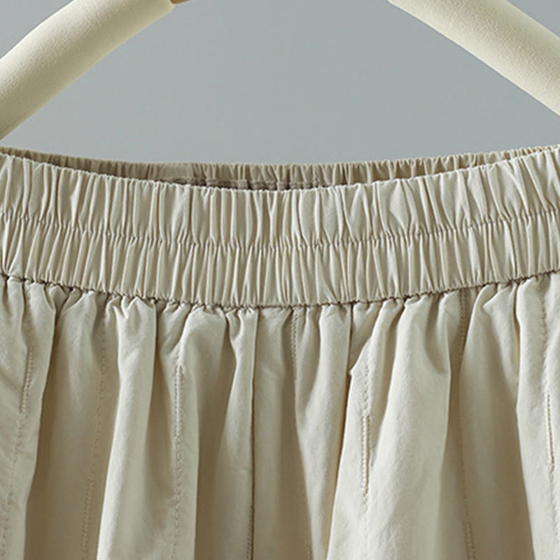 Buddha Stones Straight Lines Stripes Cotton Fleece-Lined Women's Harem Pants With Pockets - image 14