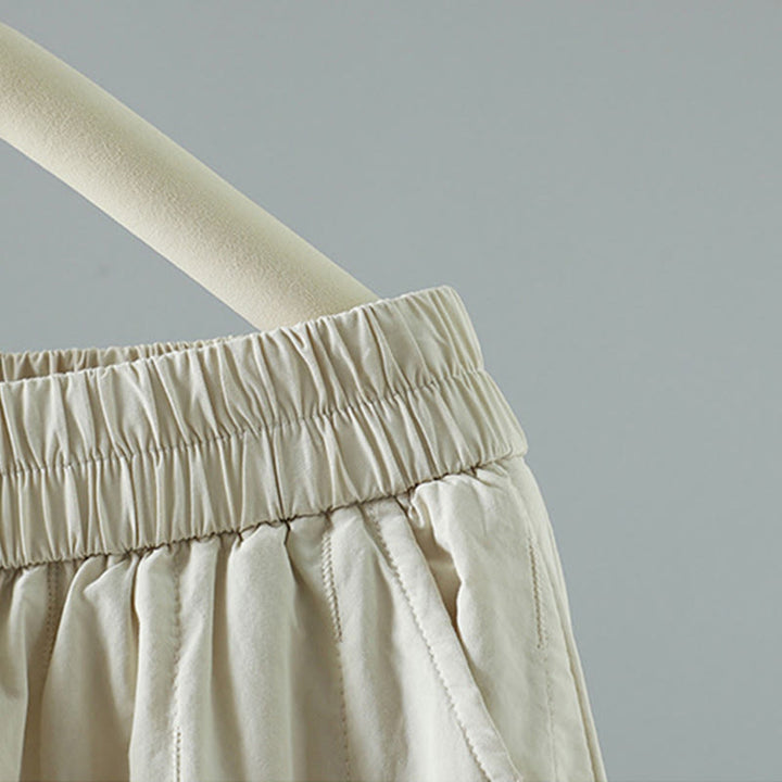 Buddha Stones Straight Lines Stripes Cotton Fleece-Lined Women's Harem Pants With Pockets - image 16