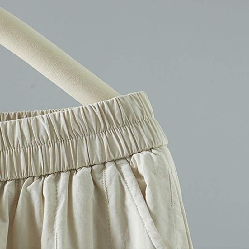 Buddha Stones Straight Lines Stripes Cotton Women's Harem Pants With Pockets - image 16