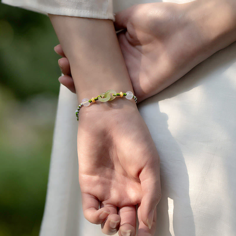 Buddha Stones Braided Rope Peace Buckle Love Calm Bracelet - image 2