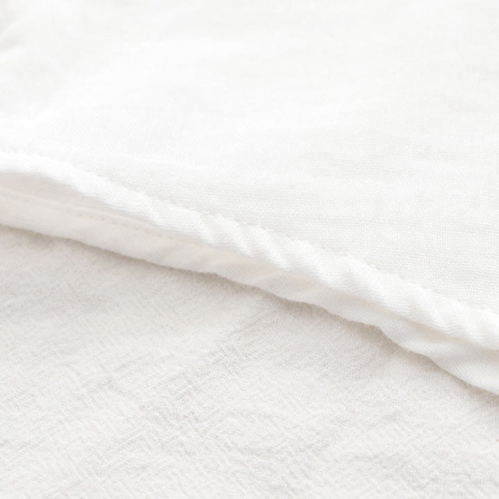 Buddha Stones Fall White Green Grass Buttons Women's Cotton Long Sleeve Shirt - image 12