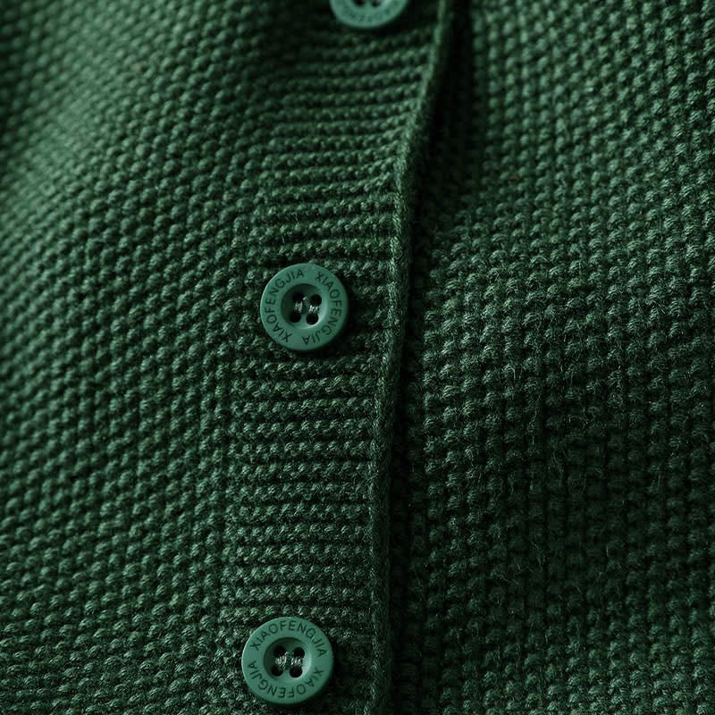 Buddha Stones Figure Rabbit Tree Embroidery Buttons Women's Sleeveless Cotton Knitted Vest Waistcoat - image 9