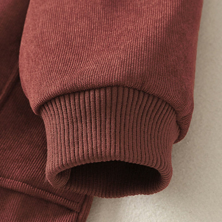 Buddha Stones Winter High Neck Warm Cotton Women's Long Sleeve Midi Dress With Pockets - image 11