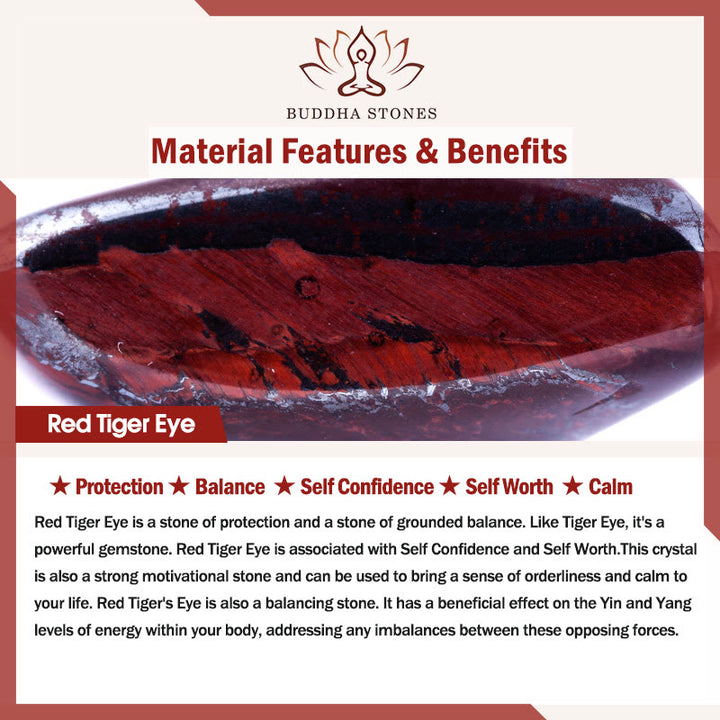 Buddha Stones Black Onyx Tiger Eye Titanium Steel Leather Protection Bracelet - image 4