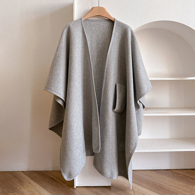 Buddha Stones Winter Solid Color Warm Cozy Split Scarf Shawl - image 13