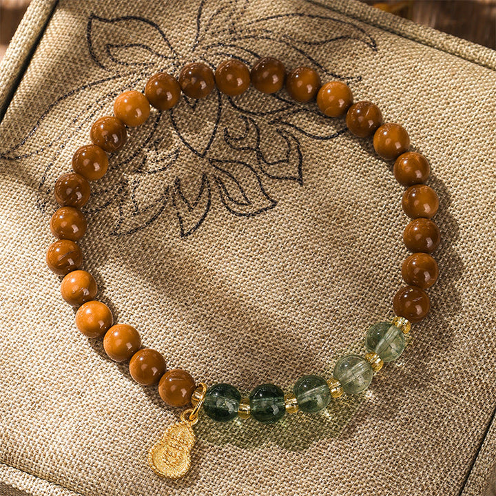 Buddha Stones Kuka Seed Green Phantom Ward Off Evil Spirits Bracelet - image 1