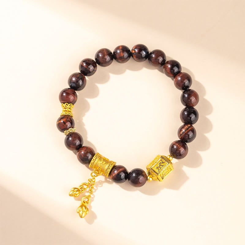 Buddha Stones Various Tiger Eye Alloy Balance Bracelet - image 1