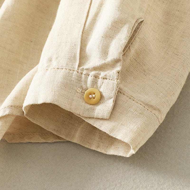 Buddha Stones Spring Embroidered Flower Long Sleeve Women's Buttons Shirt - image 9