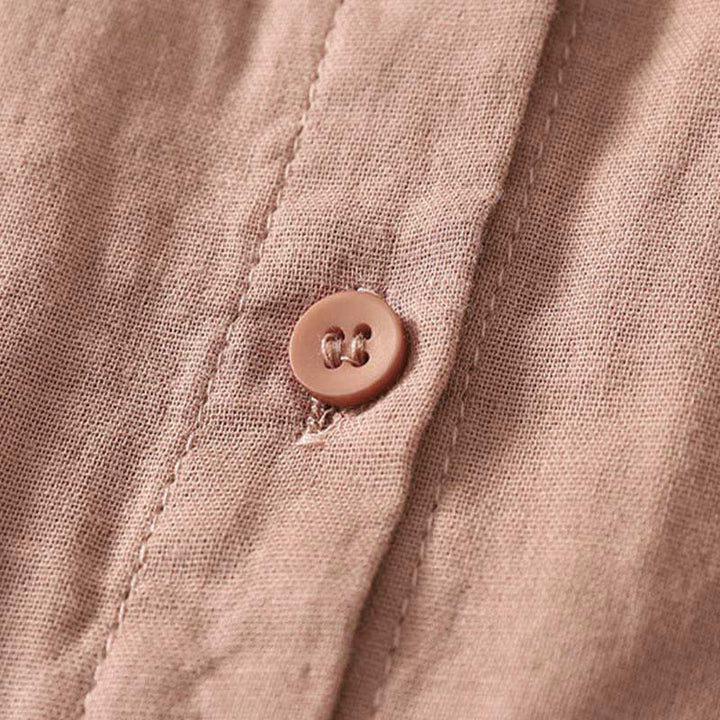 Buddha Stones Embroiderd Flower Vine Pattern Long Sleeve Women's Lapel Shirt - image 11