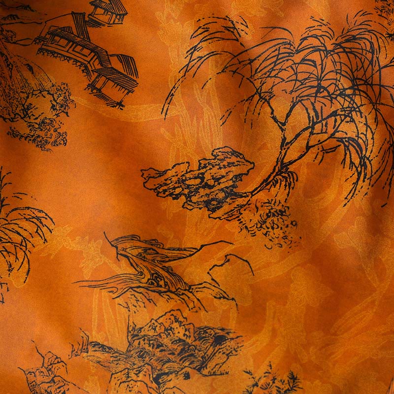 Buddha Stones Frog-button Flower Tree Pattern Women's Long Sleeve Thickened Jacket  - image 10