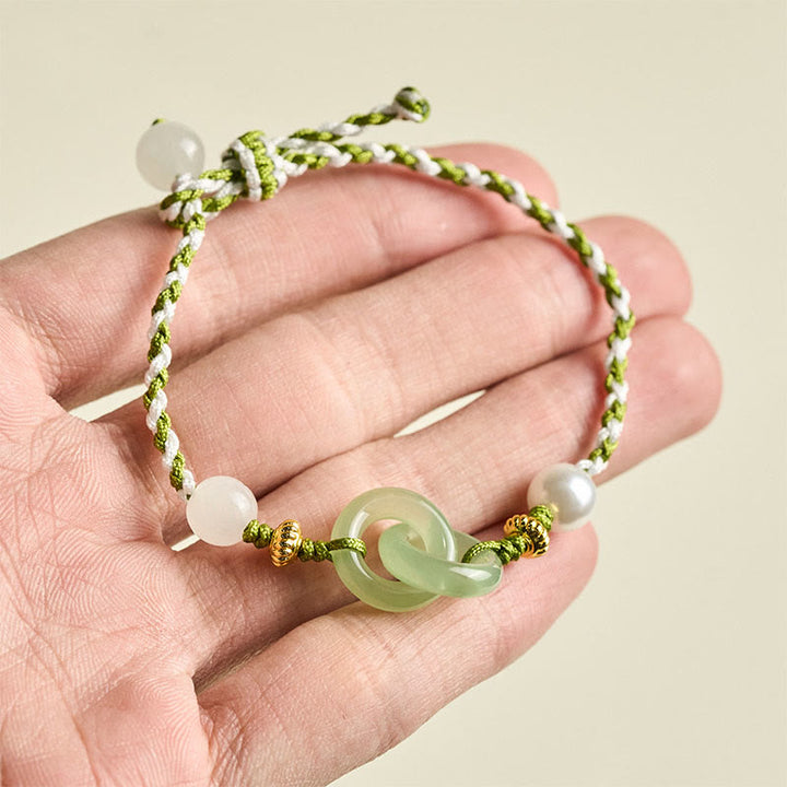 Buddha Stones Braided Rope Peace Buckle Love Calm Bracelet - image 7