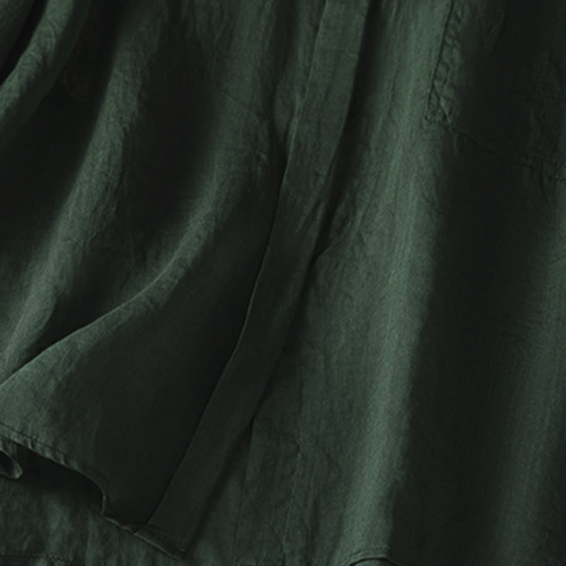 Buddha Stones Fall Commute Lapel Women's Long Sleeve Shirt With Pocket - image 9