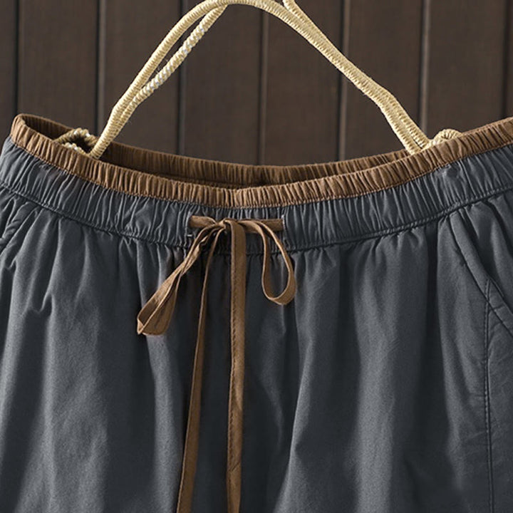 Buddha Stones Plain Cotton Women's Harem Thermal Pants With Pockets - image 15