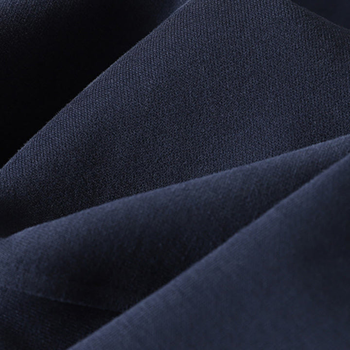 Buddha Stones Midnightblue Zipper Thermal Fleece-lined Women's Wide Leg Pants With Pockets - image 6