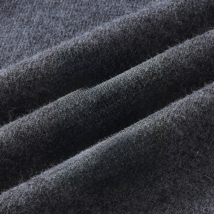 Buddha Stones Winter Buttons Crew Neck Design Warm Men's Long Sleeve Knitted Sweater - image 8