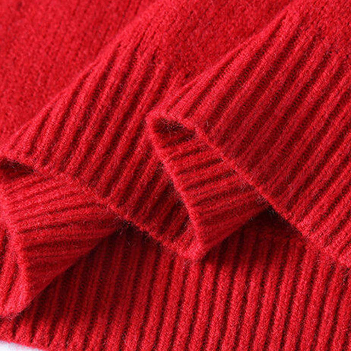 Buddha Stones Winter Stand Collar Gradient Color Design Warm Men's Long Sleeve Knitted Sweater - image 5