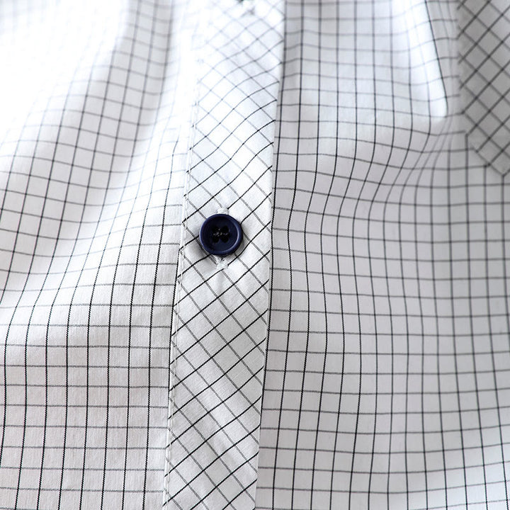 Buddha Stones Plaid Contrasting Buttons Down Long Sleeve Women's Cotton Shirt - image 12