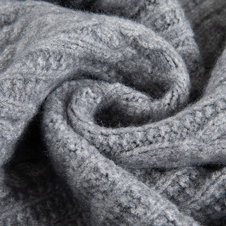 Buddha Stones Casual Winter Twisted Buttons Design Cotton Women's Long Sleeve Knitted Cardigan - image 30