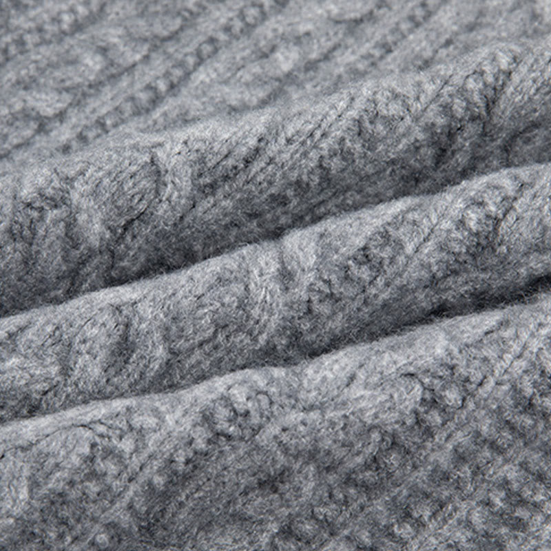 Buddha Stones Casual Winter Twisted Buttons Design Cotton Women's Long Sleeve Knitted Cardigan - image 29