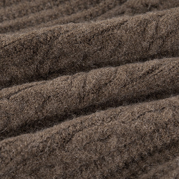 Buddha Stones Casual Winter Twisted Buttons Design Cotton Women's Long Sleeve Knitted Cardigan - image 12