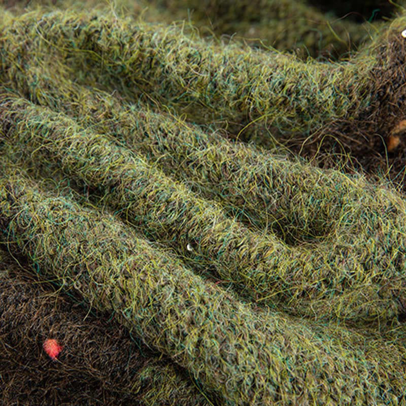 Buddha Stones Winter Stripes Pattern Crew Neck Long Sleeve Women's Cotton Sweater - image 15