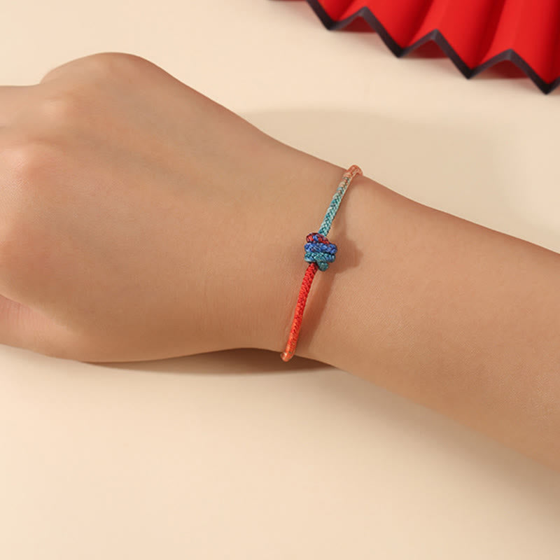 Buddha Stones Colored String Hand-woven Knots Strength Bracelet - image 4