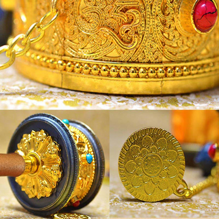 Tibetan Lucky Prayer Wheel Decoration - image 6