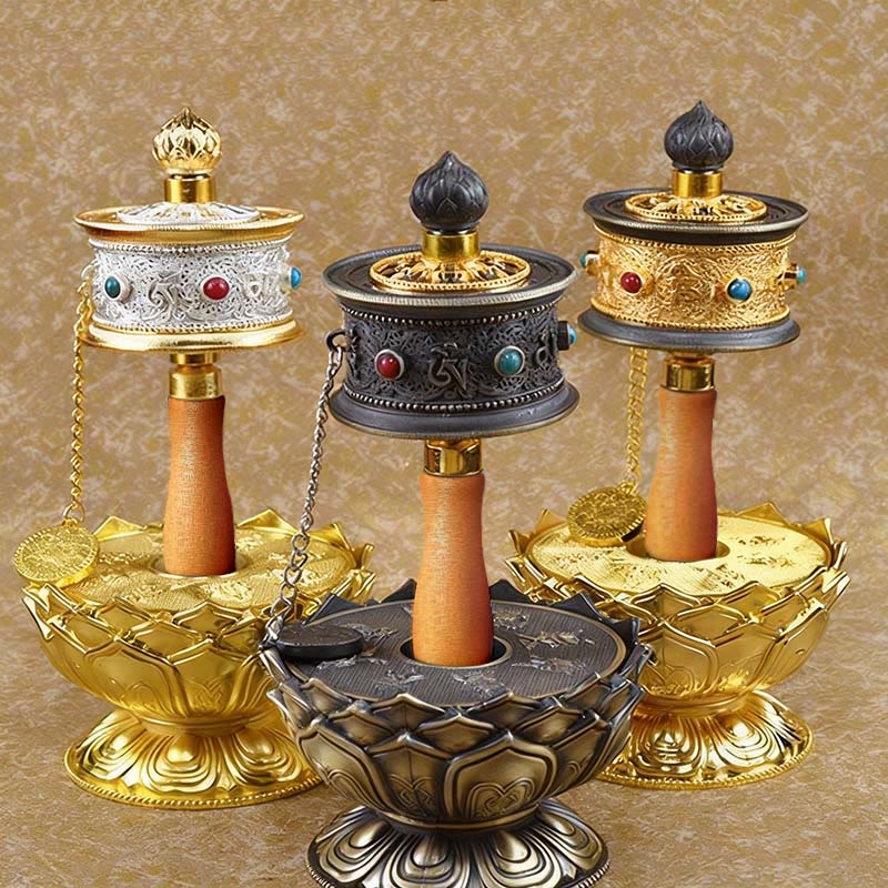 Tibetan Lucky Prayer Wheel Decoration - image 7