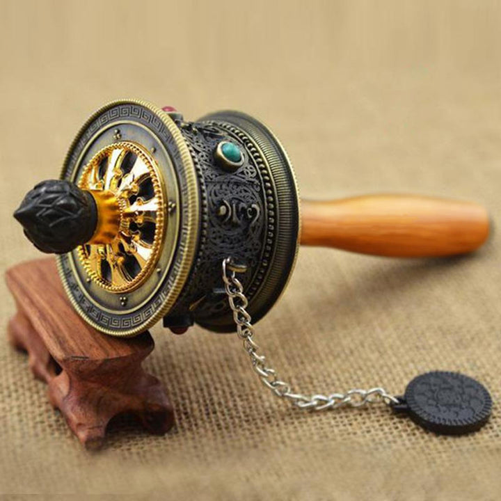 Tibetan Lucky Prayer Wheel Decoration - 2 - image 3