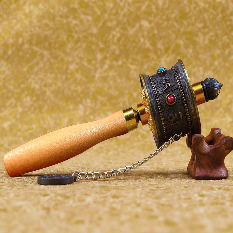 Tibetan Lucky Prayer Wheel Decoration - image 4