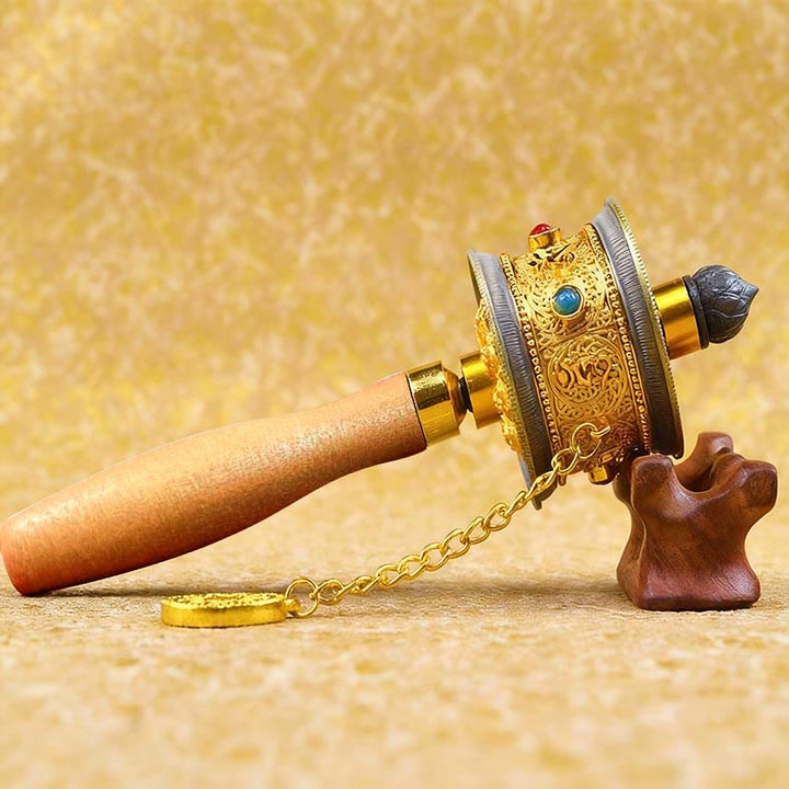 Tibetan Lucky Prayer Wheel Decoration - image 2