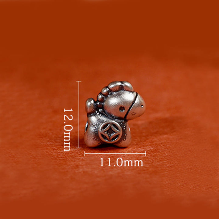 Buddha Stones 999 Sterling Silver Year Of The Horse 925 Sterling Silver Bell String Luck Child Adult Bracelet Anklet - image 20