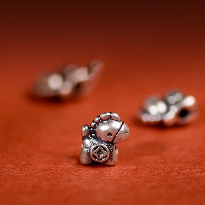 Buddha Stones 999 Sterling Silver Year Of The Horse 925 Sterling Silver Bell String Luck Child Adult Bracelet Anklet - image 18