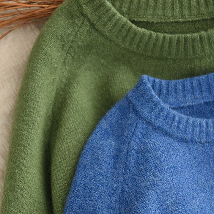 Buddha Stones Winter Crew Neck Warm Long Sleeve Women's Cotton Knitted Sweater - image 8