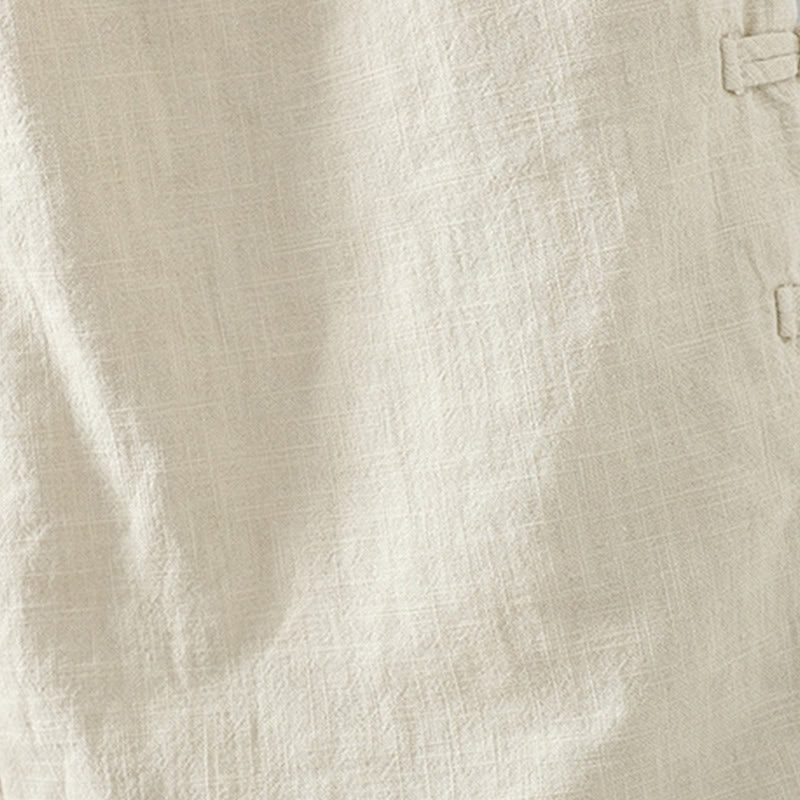 Buddha Stones Winter Elastic Waist Frog-Button Design Cotton Thermal Women's Straight Leg Pants With Pockets - image 15