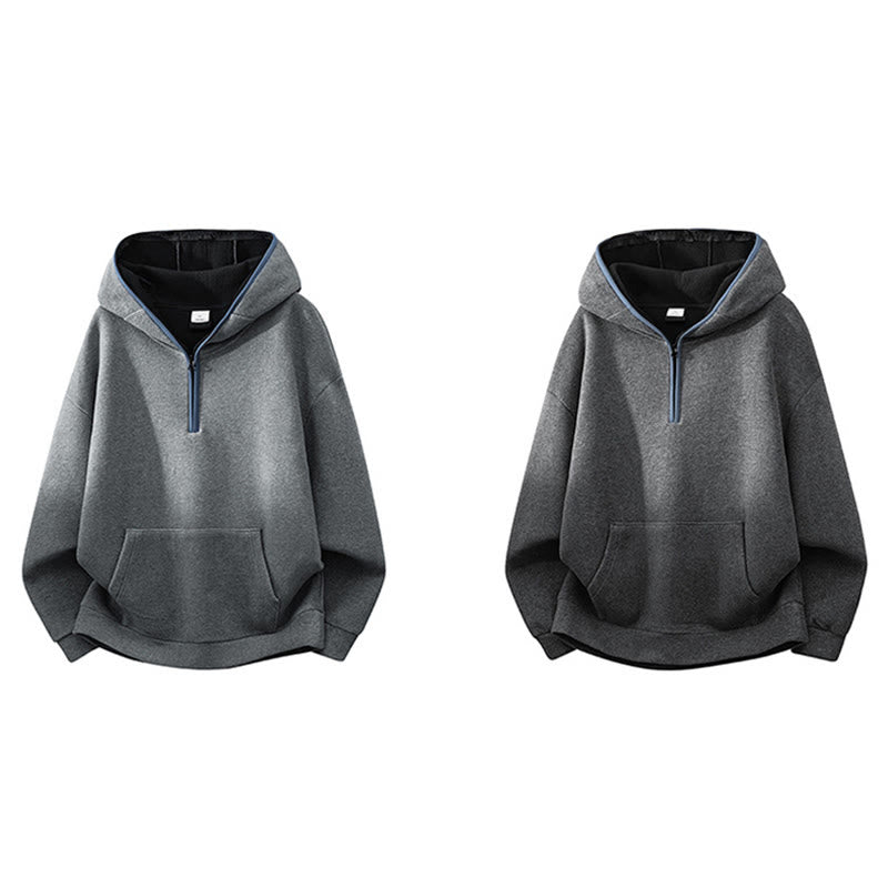 Buddha Stones Fall Winter Zipper Design Fleece Lined Long Sleeve Cotton Men's Hoodie - image 15