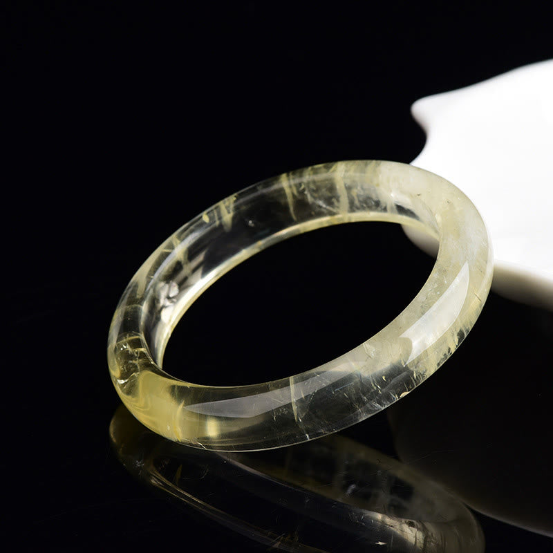 Buddha Stones Natural Citrine Quartz Prosperity Cuff Bangle Bracelet - image 3