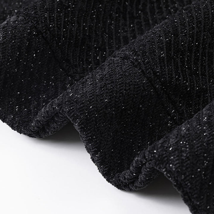 Buddha Stones Fall Crew Neck Stripes Button Men's Sweatshirt Pullover - image 8