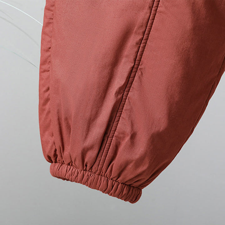 Buddha Stones Winter Elastic Waist Cotton Thermal Women's Cropped 7-8 Length Harem Pants With Pockets - image 14