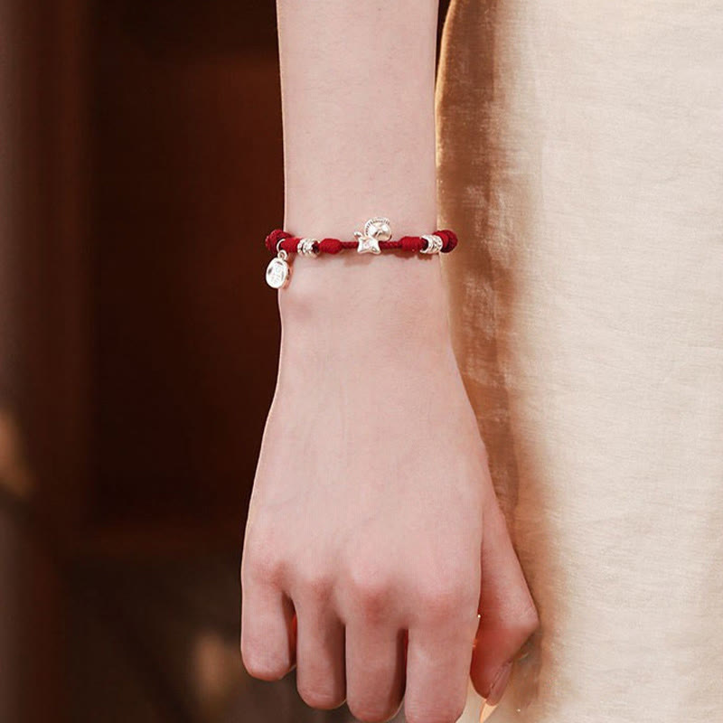 Buddha Stones 999 Sterling Silver Year Of The Horse Freedom String Bracelet - image 11