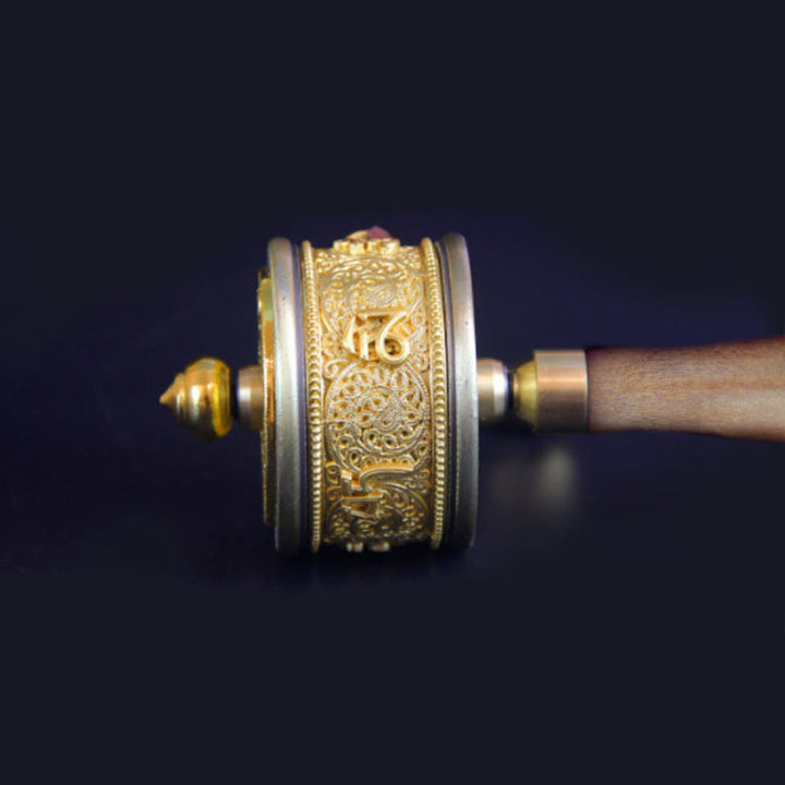 Tibetan Lucky Prayer Wheel Six True Words Decoration - image 5