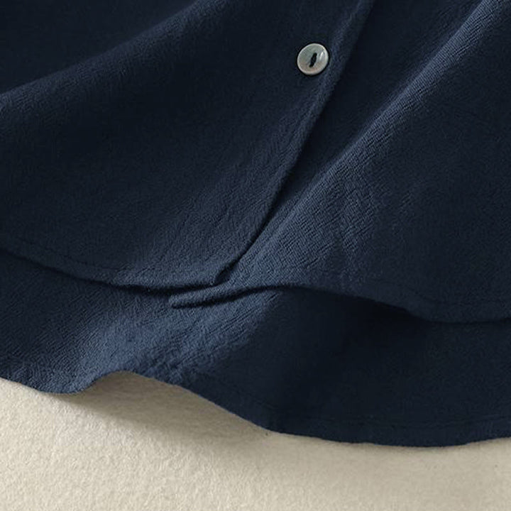 Buddha Stones Fall Crew Collar Long Sleeve Women's Polyester Shirt With Pockets - image 4