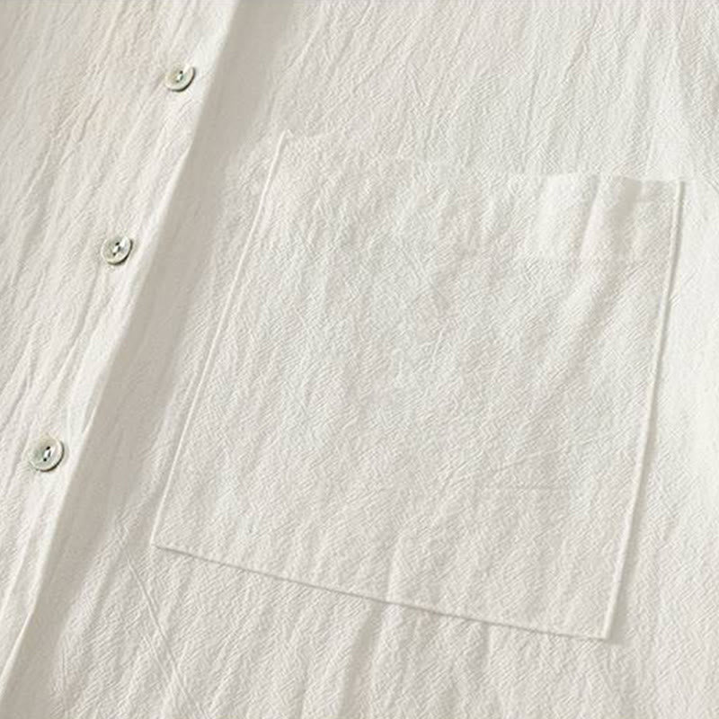 Buddha Stones Fall Crew Collar Long Sleeve Women's Polyester Shirt With Pockets - image 15