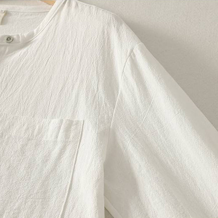 Buddha Stones Fall Crew Collar Long Sleeve Women's Polyester Shirt With Pockets - image 22