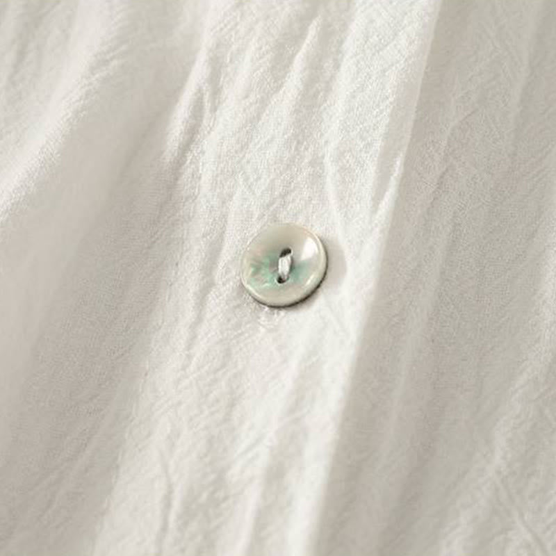 Buddha Stones Fall Crew Collar Long Sleeve Women's Polyester Shirt With Pockets - image 21