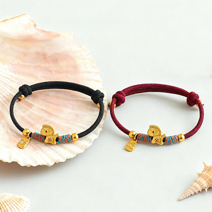 Buddha Stones 999 Sterling Silver Year Of The Horse Fu Character Charm Colorful String Rope Luck Bracelet - image 15