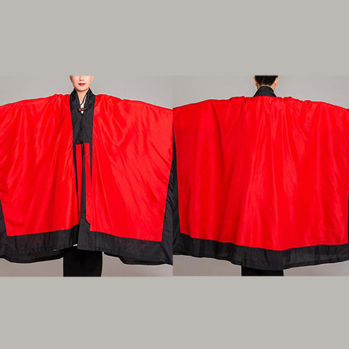 Buddha Stones Wudang Solid Color Long Wide Sleeve Unisex Taoist Robe Kimono For Qigong Tai Chi Ceremony - image 15