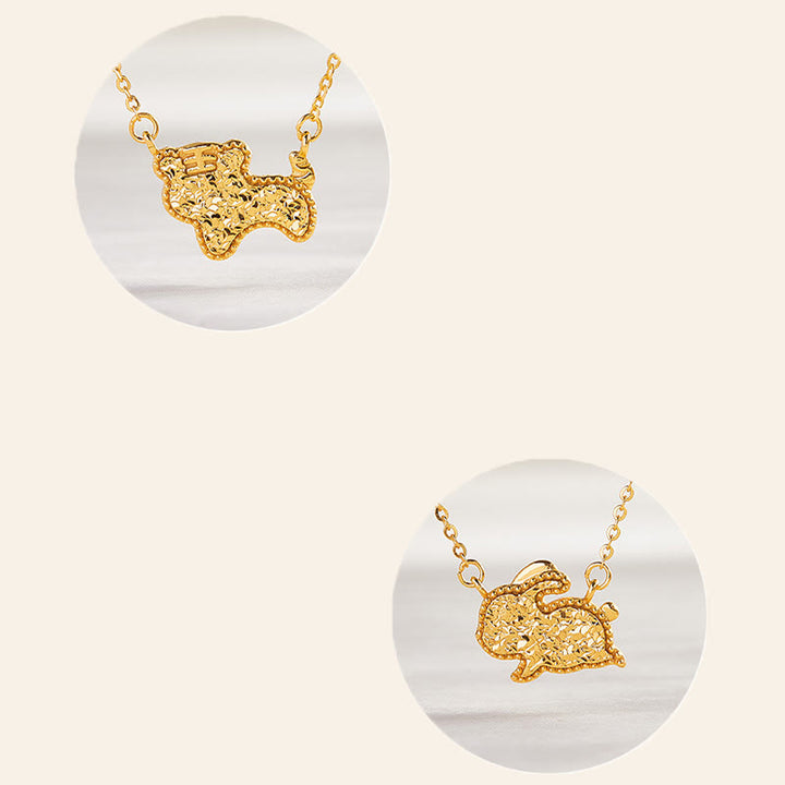 Buddha Stones Year Of The Horse Chinese Zodiac 925 Sterling Silver Coin Design Blessing Chain Necklace Pendants - image 34