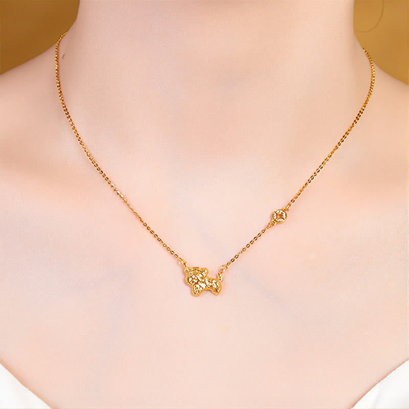 Buddha Stones Year Of The Horse Chinese Zodiac 925 Sterling Silver Coin Design Blessing Chain Necklace Pendants - image 16