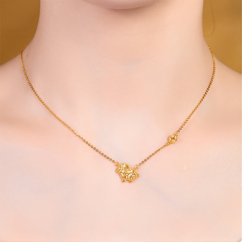 Buddha Stones Year Of The Horse Chinese Zodiac 925 Sterling Silver Coin Design Blessing Chain Necklace Pendants - image 24